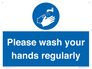 Please wash your hands regularly